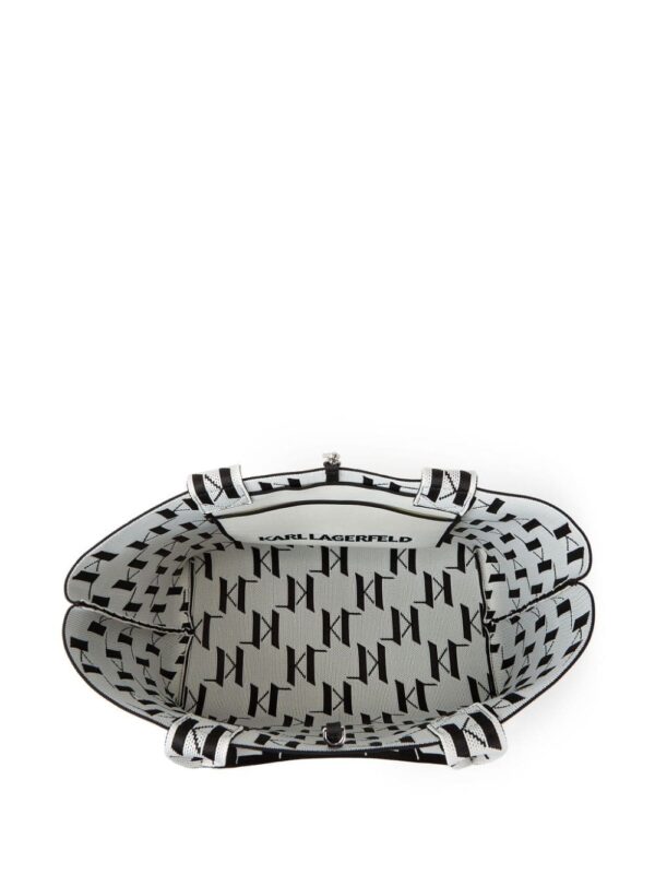 Karl Lagerfeld large K/Monogram knitted tote bag - Image 5