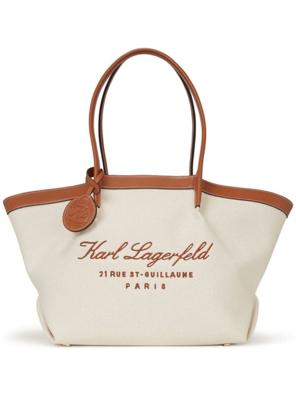 Karl Lagerfeld medium Hotel Karl canvas tote bag