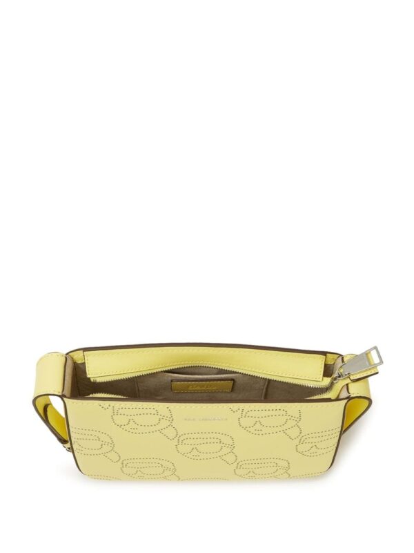 Karl Lagerfeld Ikonik perforated leather shoulder bag - Image 5