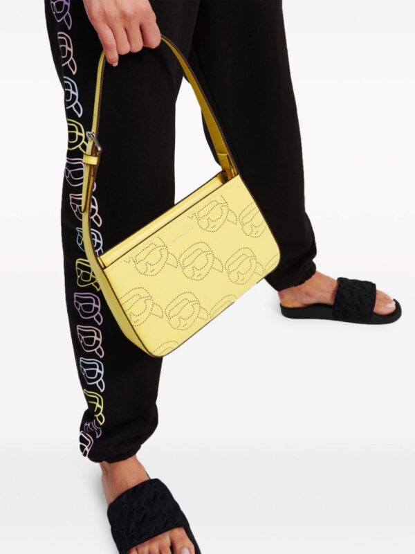 Karl Lagerfeld Ikonik perforated leather shoulder bag - Image 2