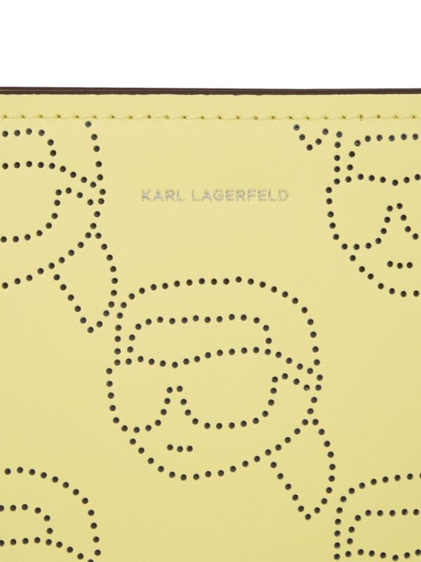 Karl Lagerfeld Ikonik perforated leather shoulder bag - Image 4