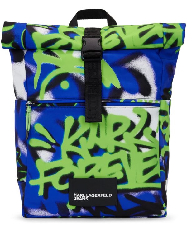 Karl Lagerfeld Jeans x Crapule2000 roll-top backpack