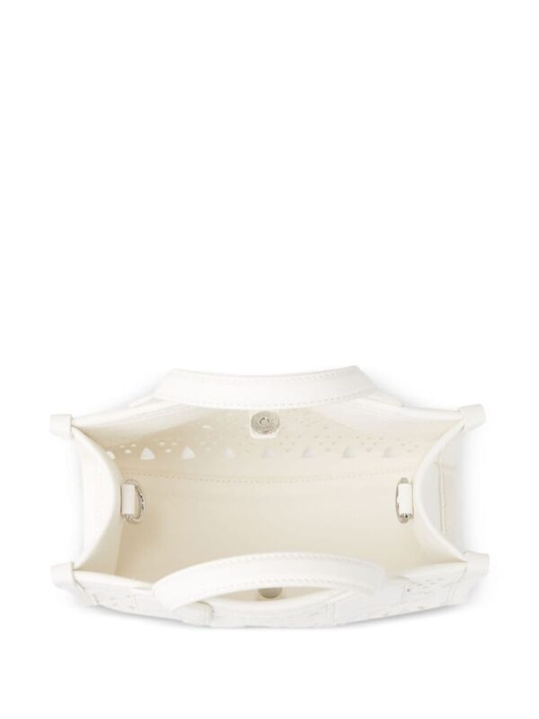 Karl Lagerfeld small K/Skuare perforated tote bag - Image 4