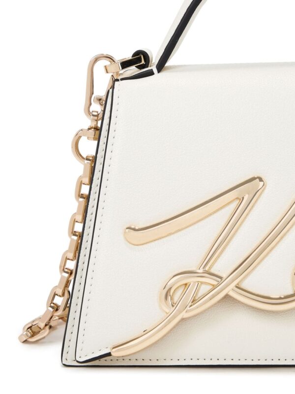 Karl Lagerfeld small Signature leather crossbody bag - Image 3