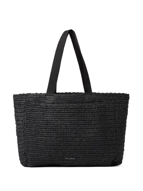 Karl Lagerfeld Signature raffia beach bag - Image 2