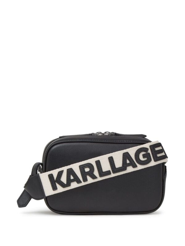 Karl Lagerfeld K/Circle perforated-logo crossbody bag - Image 3