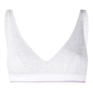 Alexander Wang logo-jacquard ribbed bralette