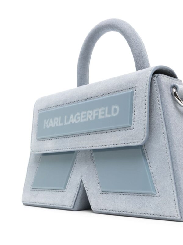 Karl Lagerfeld Icon K suede crossbody bag - Image 4