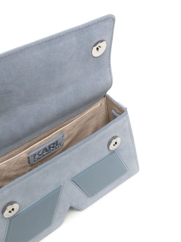 Karl Lagerfeld Icon K suede crossbody bag - Image 5