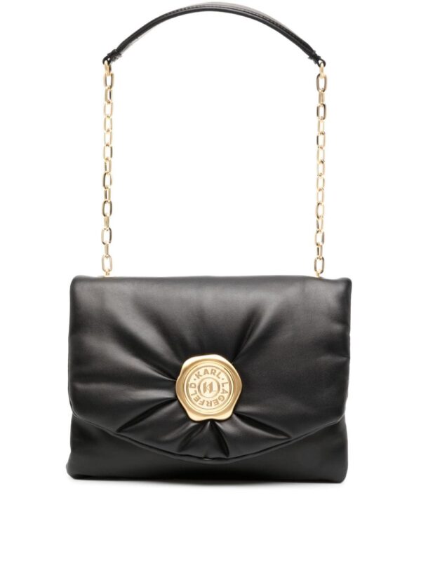 Karl Lagerfeld K/Stamp leather shoulder bag