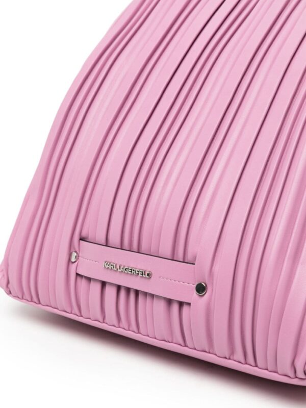 Karl Lagerfeld medium K/kushion logo-lettering tote bag - Image 4