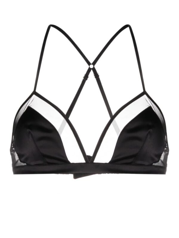 Dolce & Gabbana  panelled tulle satin bra