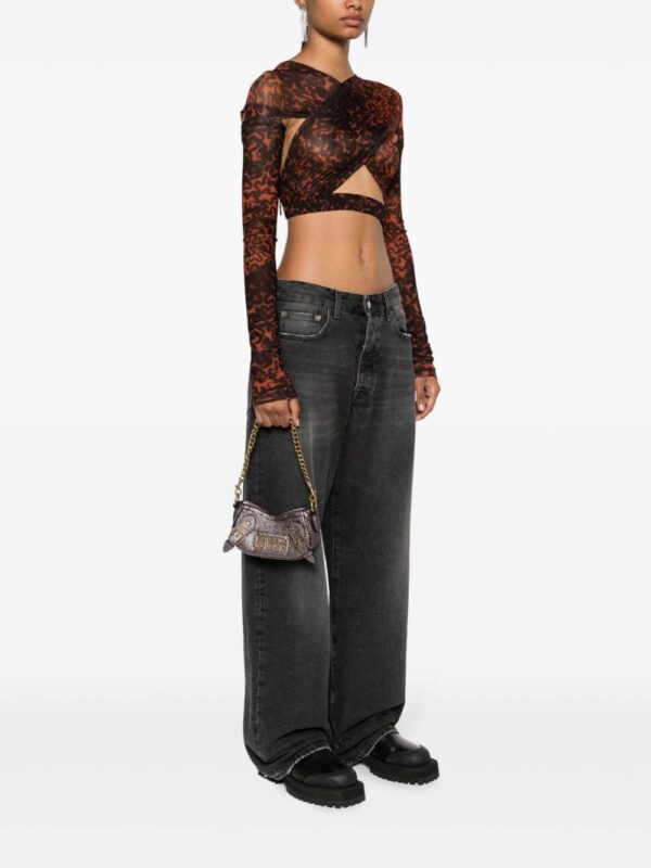 Versace Jeans Couture metallic faux-leather crossbody bag - Image 2