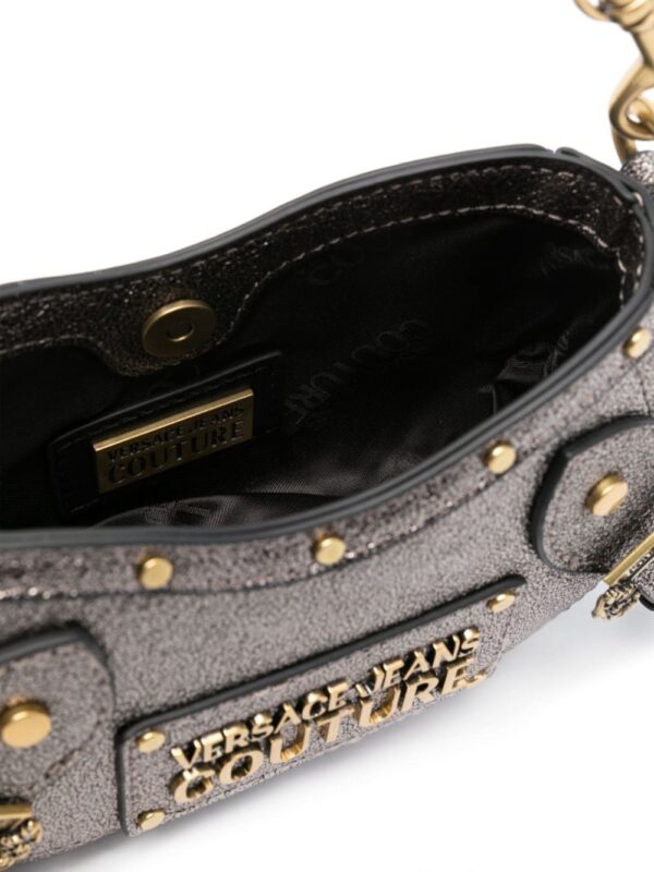 Versace Jeans Couture metallic faux-leather crossbody bag - Image 5