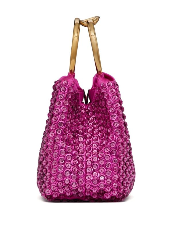 Valentino Garavani small Carry Secrets embroidered bucket bag - Image 4