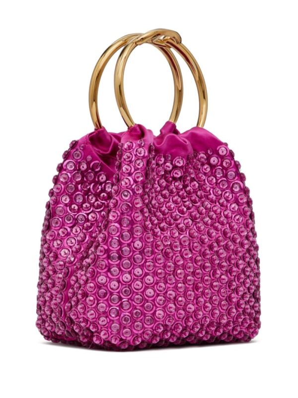Valentino Garavani small Carry Secrets embroidered bucket bag - Image 3