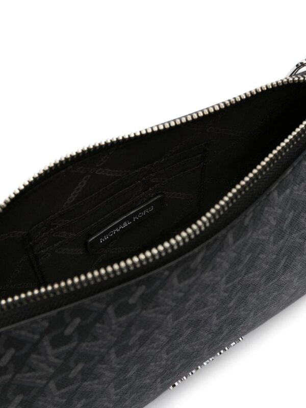 Michael Michael Kors logo-plaque monogram-print shoulder bag - Image 5