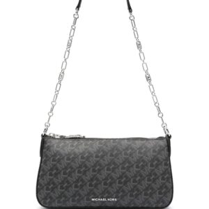 Michael Michael Kors logo-plaque monogram-print shoulder bag