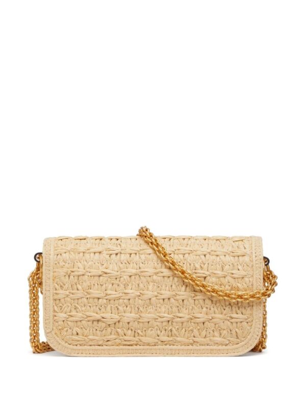 Valentino Garavani small Locò raffia shoulder bag - Image 2