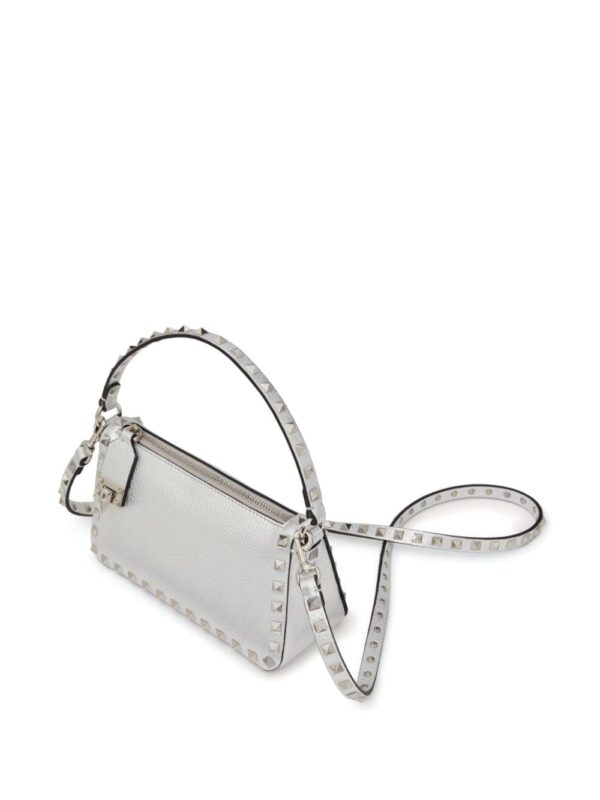 Valentino Garavani small Rockstud metallic crossbody bag - Image 5