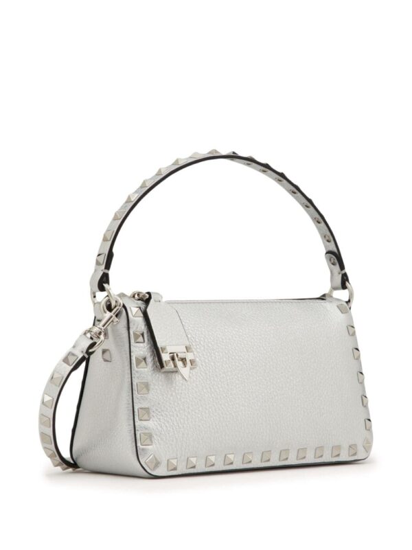Valentino Garavani small Rockstud metallic crossbody bag - Image 3