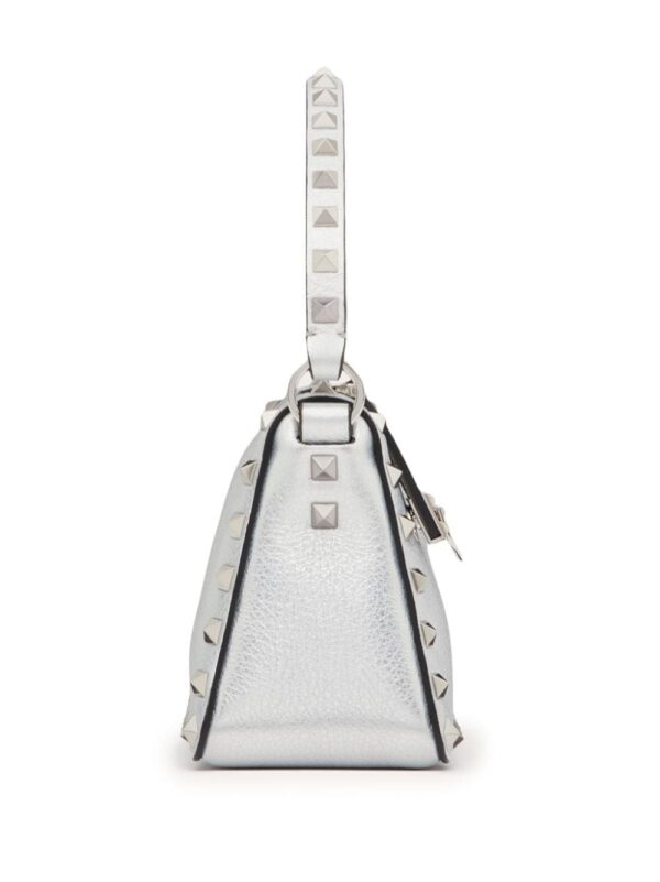 Valentino Garavani small Rockstud metallic crossbody bag - Image 4