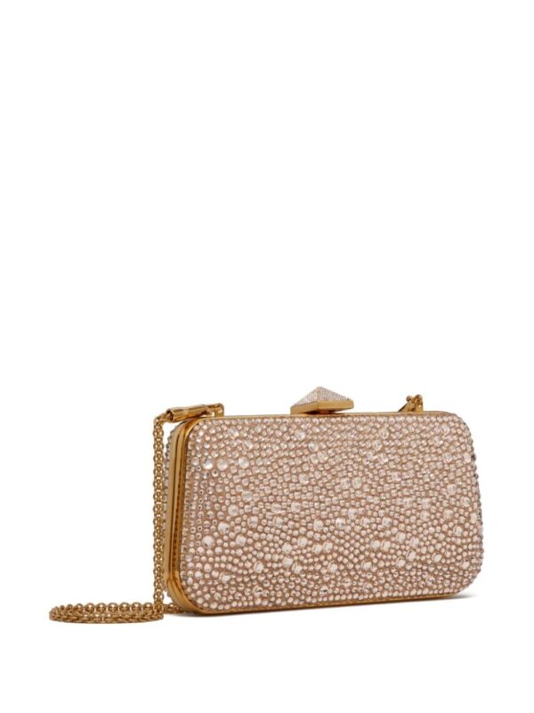Valentino Garavani Carry Secrets rhinestone-embellished clutch bag - Image 3