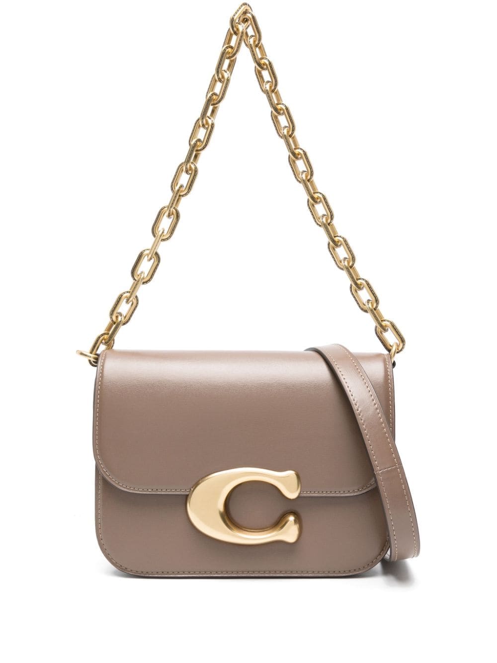 Coach Idol logo-plaque leather shoulder bag