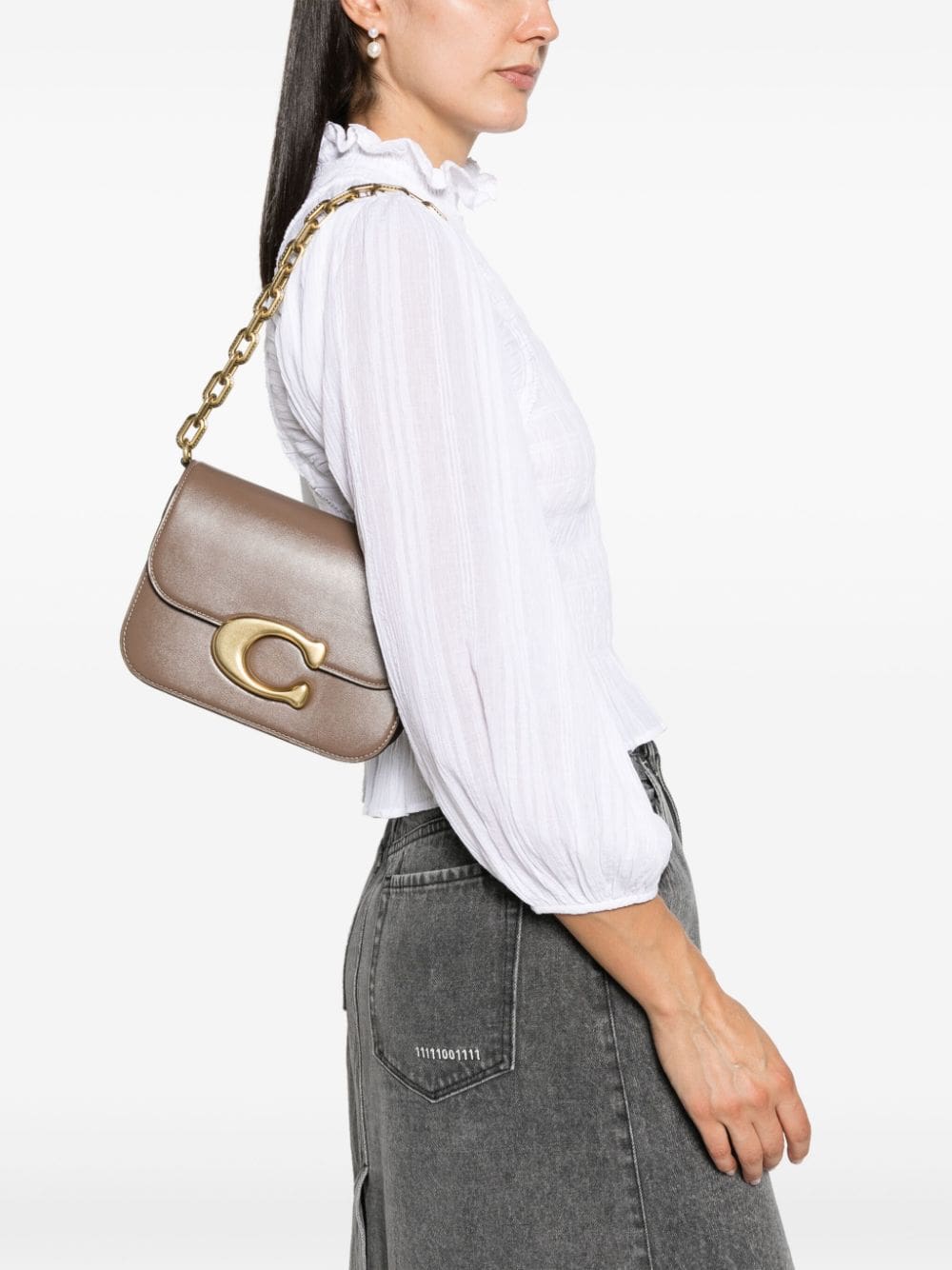 Coach Idol logo-plaque leather shoulder bag - Image 2