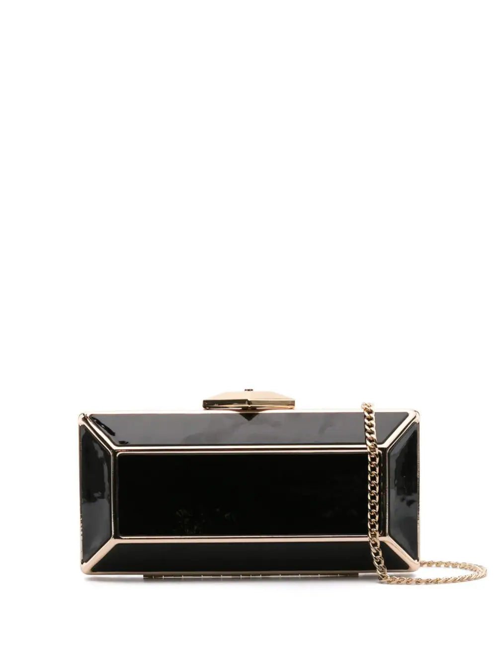 Elisabetta Franchi Rigid two-tone clutch bag