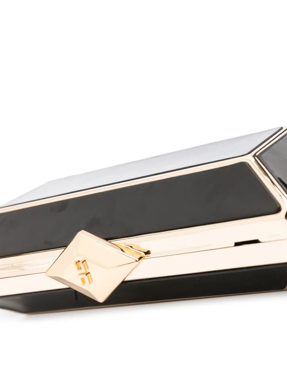 Elisabetta Franchi Rigid two-tone clutch bag - Image 4