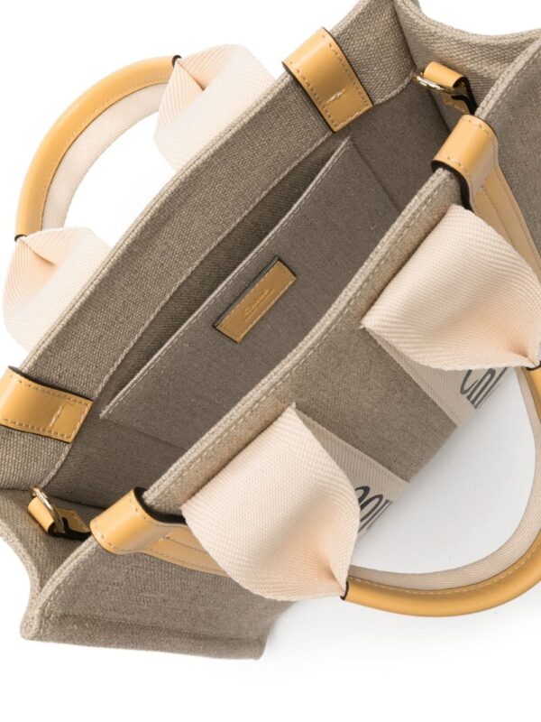 Chloé small Woody panelled leather bag - Image 5