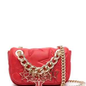 Versace Jeans Couture star-embroidered quilted shoulder bag