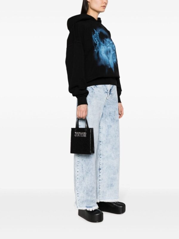 Versace Jeans Couture logo-lettering crocodile-embossed mini bag - Image 2