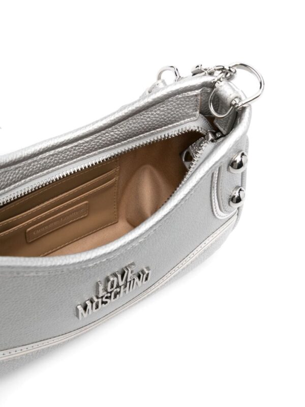 Love Moschino metallic logo-lettering shoulder bag - Image 5