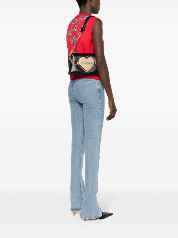 Love Moschino heart-plaque faux-leather shoulder bag - Image 2