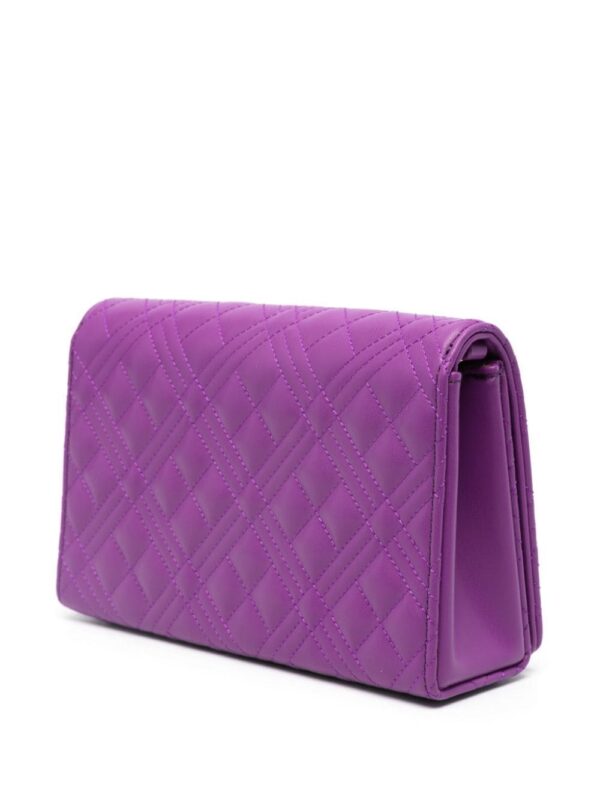 Love Moschino logo-lettering quilted crossbody bag - Image 3