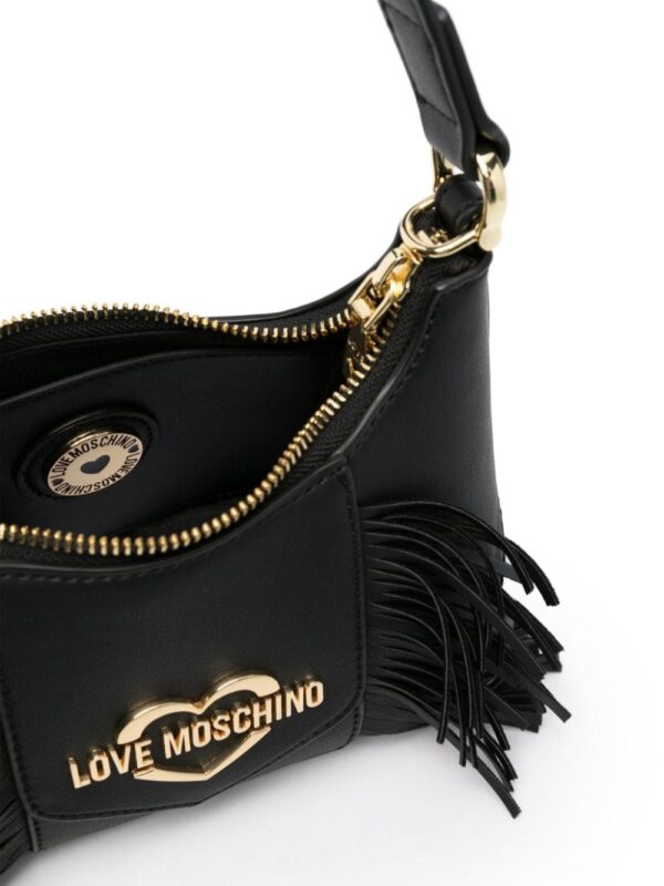 Love Moschino logo-lettering fringed tote bag - Image 5