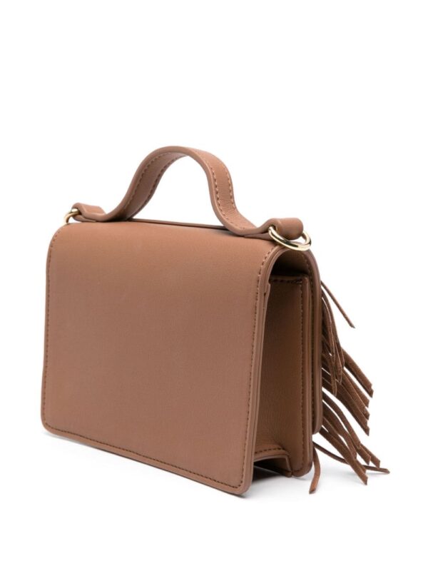Love Moschino logo-lettering fringed tote bag - Image 3
