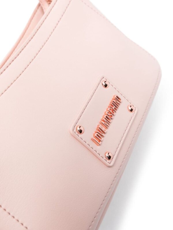 Love Moschino logo-plaque shoulder bag - Image 4