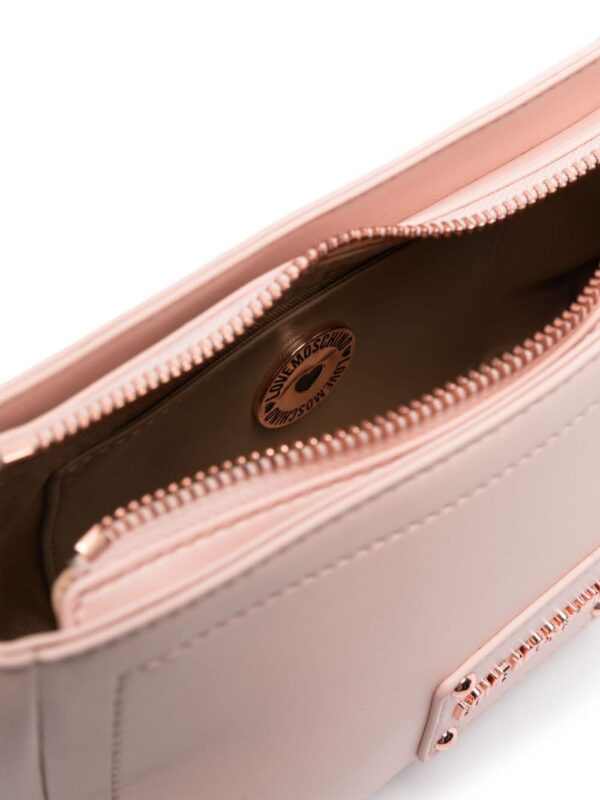 Love Moschino logo-plaque shoulder bag - Image 5