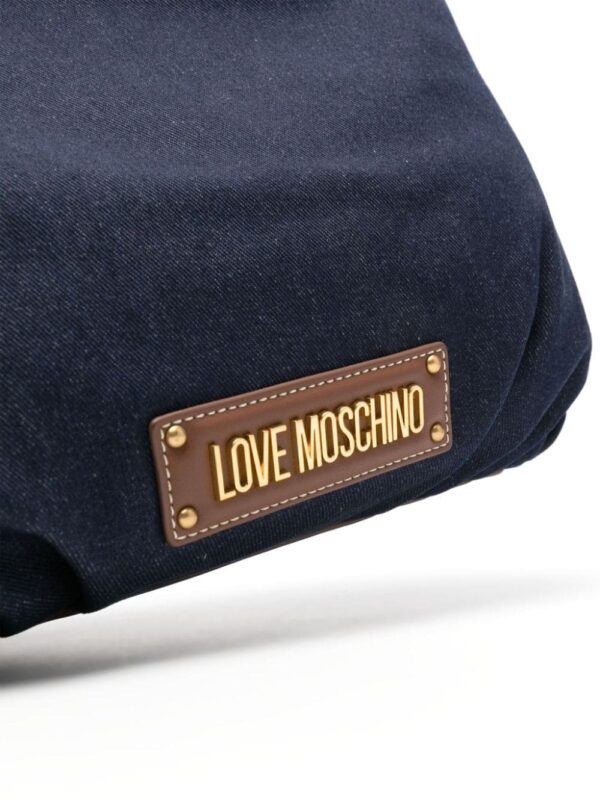 Love Moschino logo-lettering denim tote bag - Image 3