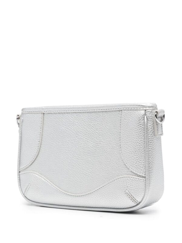 Love Moschino logo-lettering metallic shoulder bag - Image 3