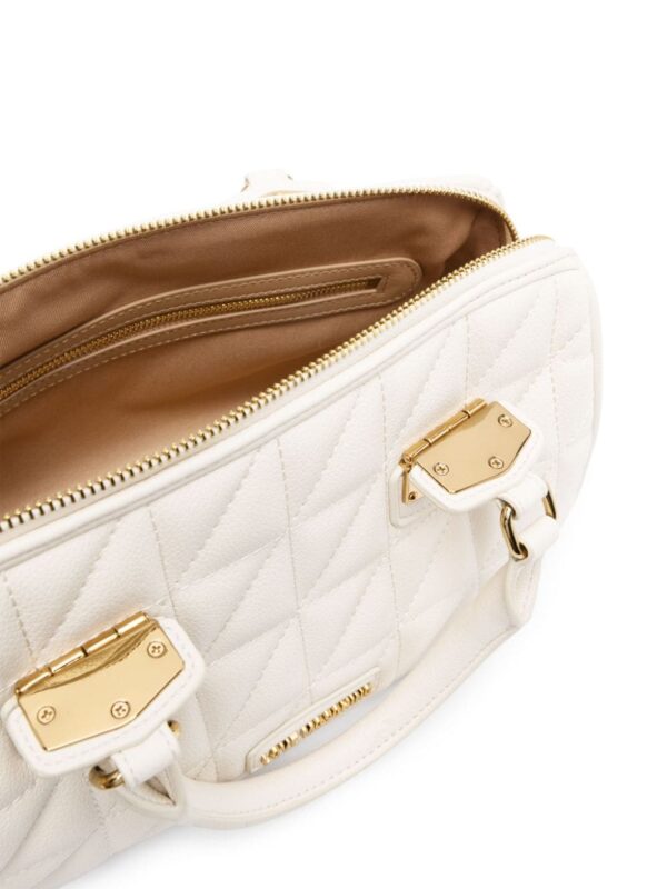 Love Moschino logo-lettering quilted tote bag - Image 5
