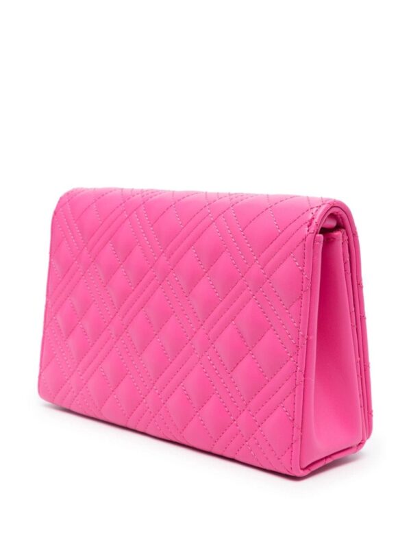 Love Moschino logo-lettering quilted crossbody bag - Image 3