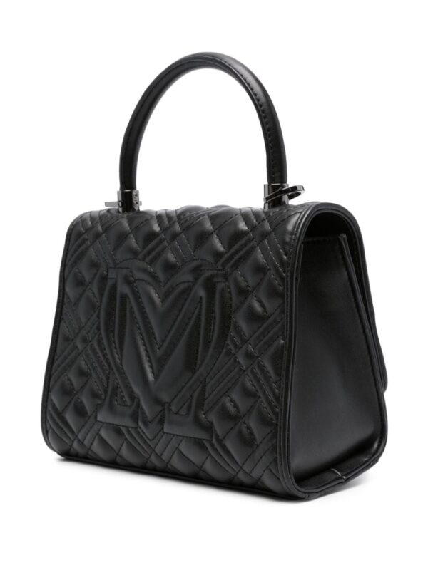 Love Moschino logo-lettering quilted tote bag - Image 3