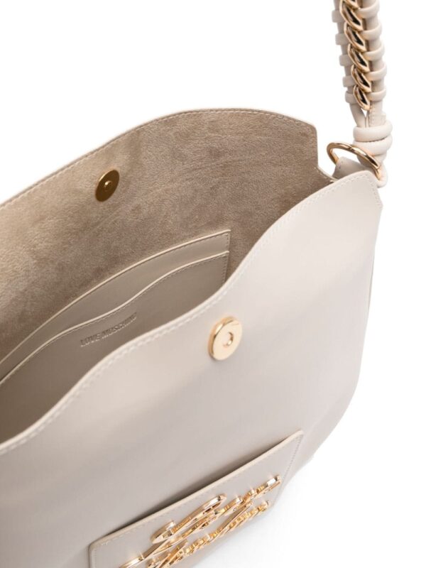 Love Moschino logo-lettering faux-leather tote bag - Image 4
