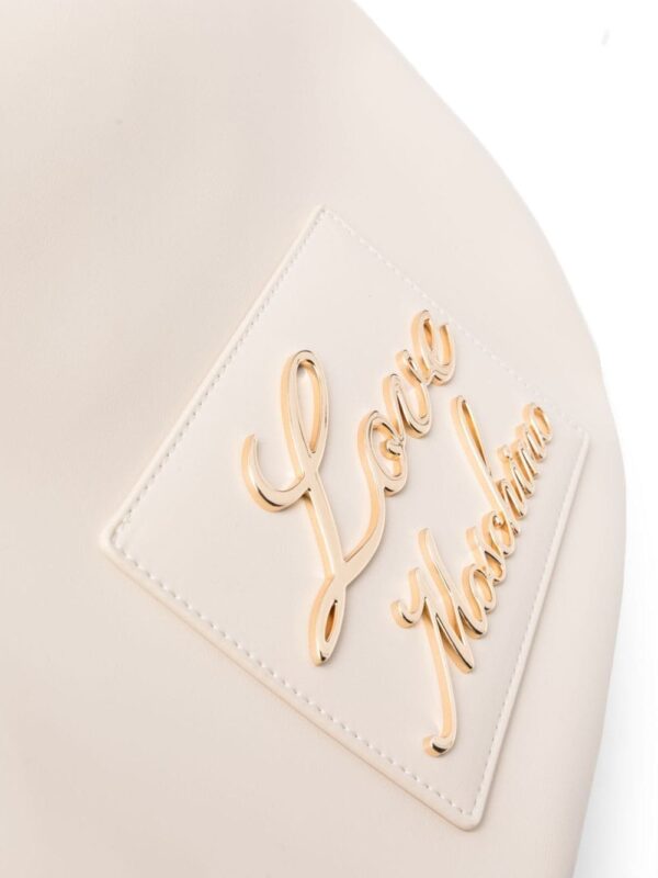 Love Moschino logo-lettering faux-leather tote bag - Image 3