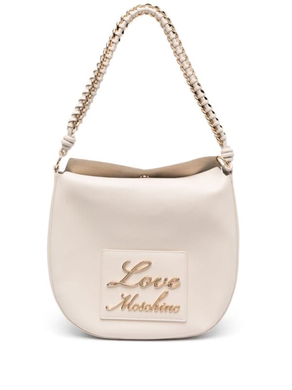 Love Moschino logo-lettering faux-leather tote bag