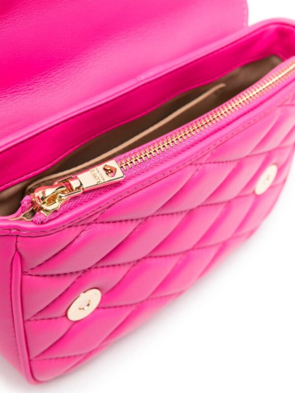 Love Moschino logo-plaque quilted crossbody bag - Image 5
